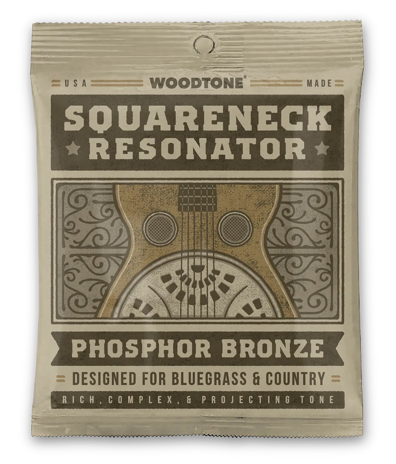 Squareneck Resonator Strings Gauged For Bluegrass Country