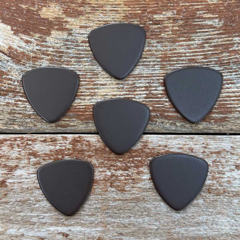 dark brown triangle guitar pick vintage tone