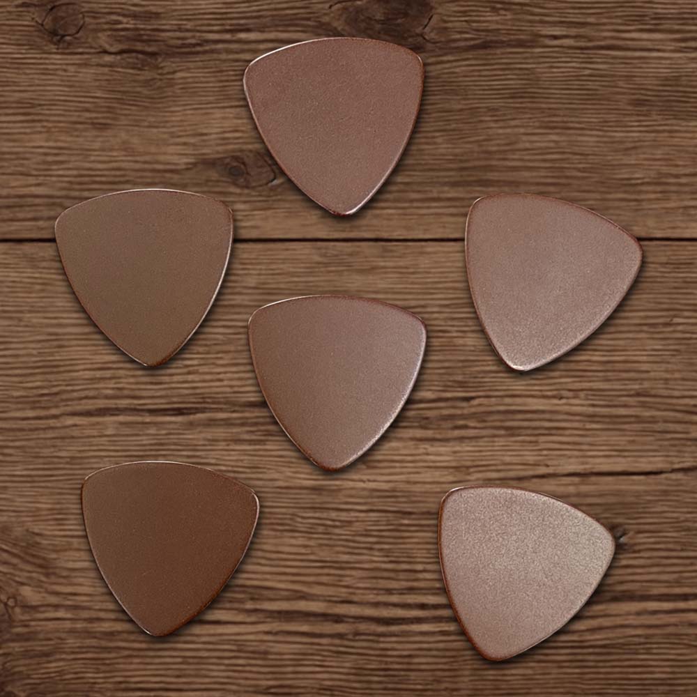 Medium Triangle Picks - Vintage Tone - 6 Picks - Brown