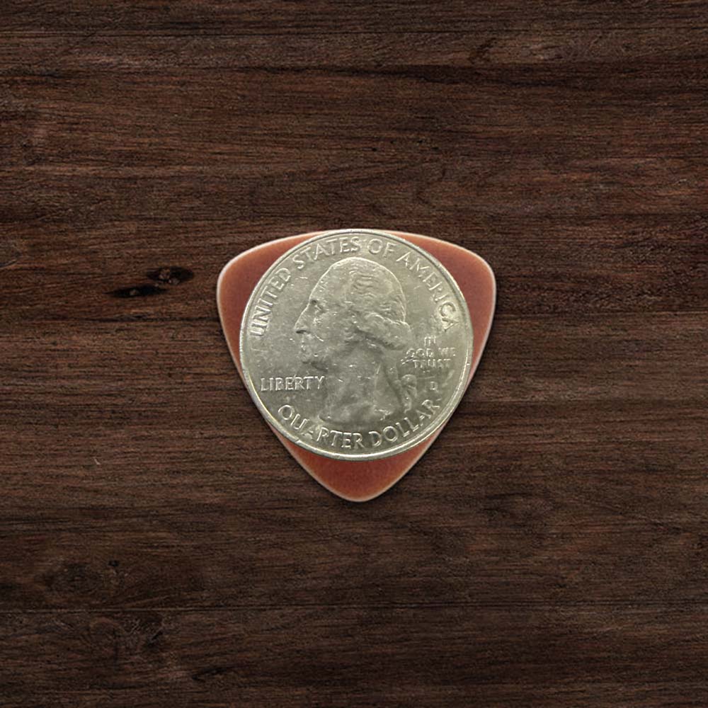 Hand-Finished FlexGrip® Picks - .85mm Honky Tonk Guitar Pick - Saddle Brown