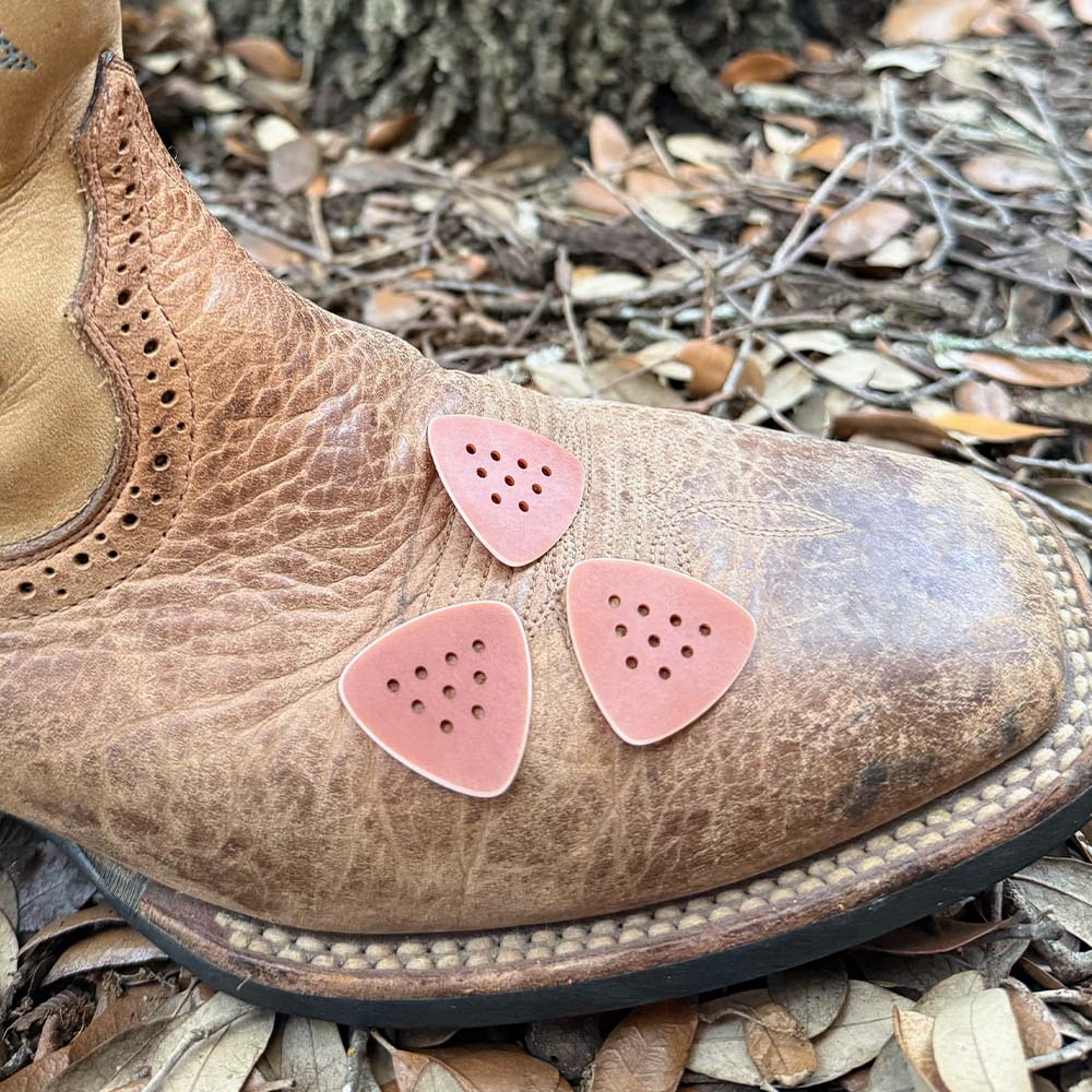 Hand-Finished FlexGrip® Picks - .85mm Honky Tonk Guitar Pick - Saddle Brown