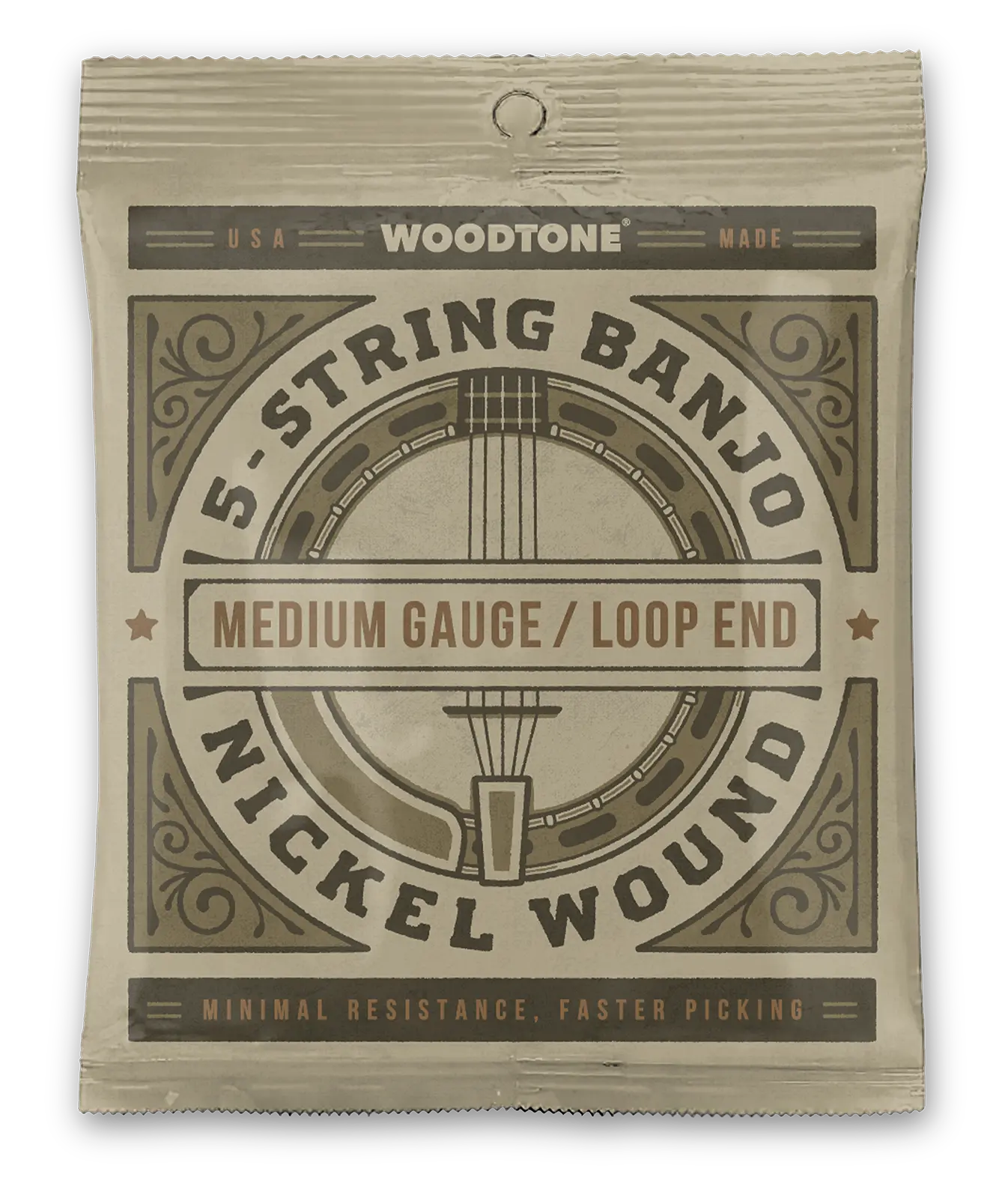 5-String Banjo / Medium Gauge Nickel Wound Non-Coated