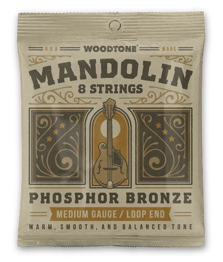 Mandolin Strings - Medium Gauge - Phosphor Bronze Non-Coated